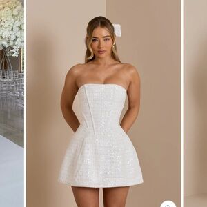White Corset Dress